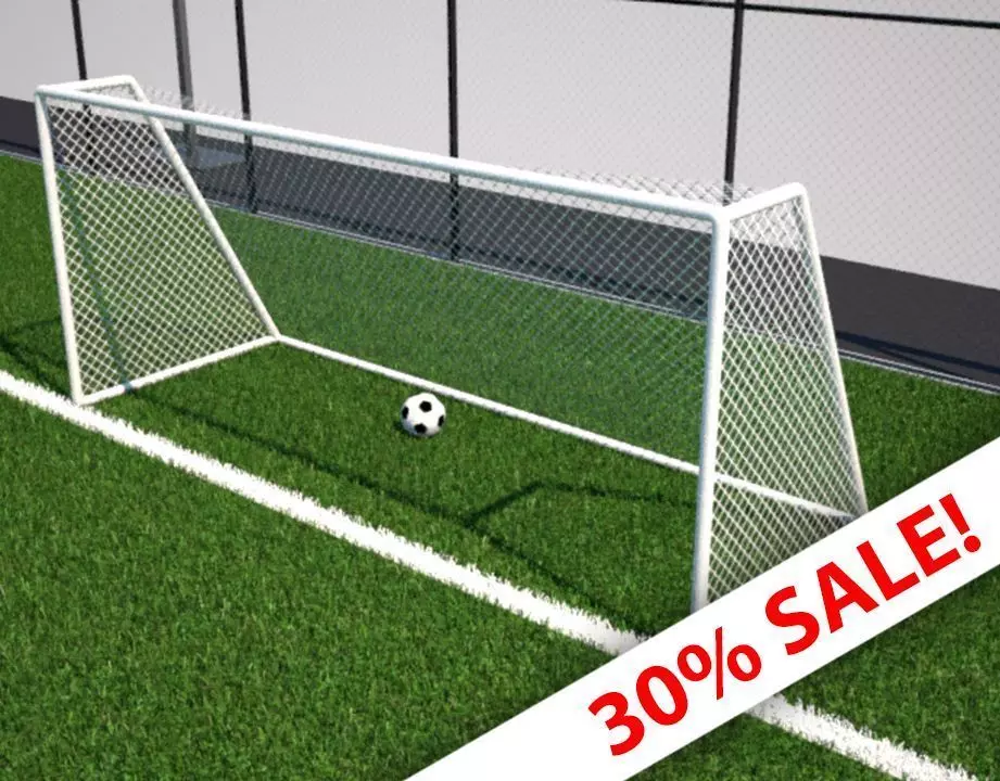 Football Net - soccer Net - Low Poly 3D model Low-poly 3D model_0