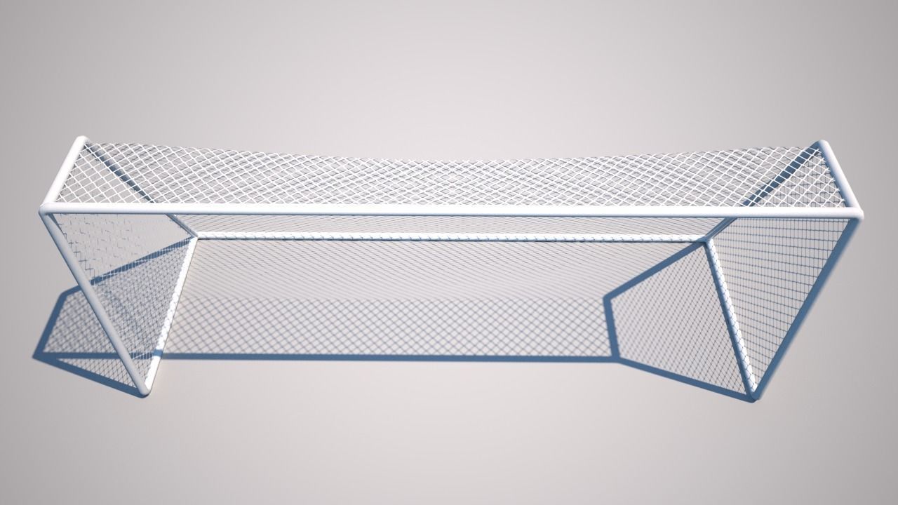 Football Net - soccer Net - Low Poly 3D model Low-poly 3D model_3