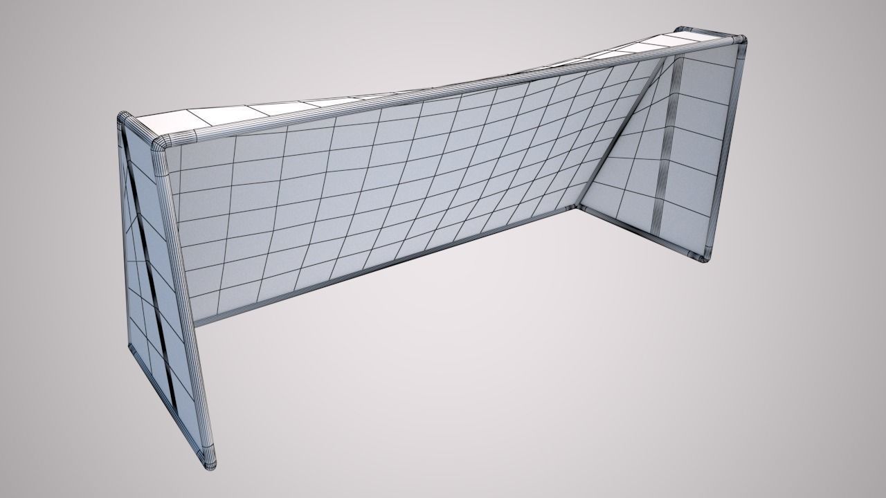 Football Net - soccer Net - Low Poly 3D model Low-poly 3D model_5
