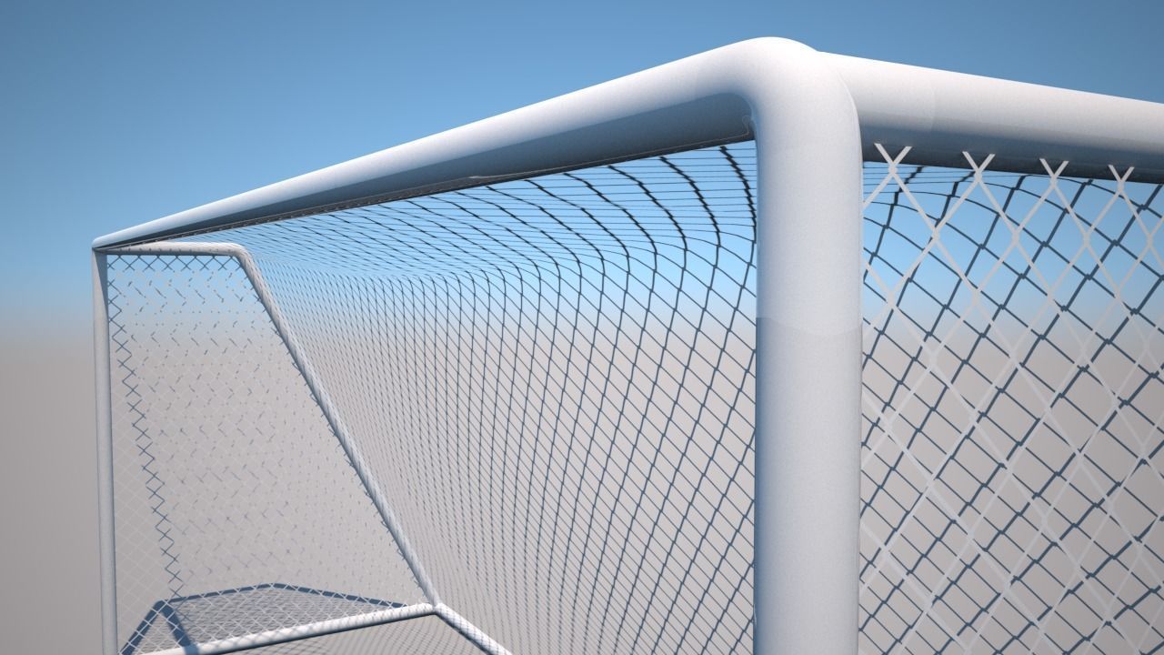 Football Net - soccer Net - Low Poly 3D model Low-poly 3D model_4