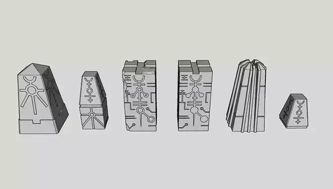 Ancient Robot Alien Monoliths