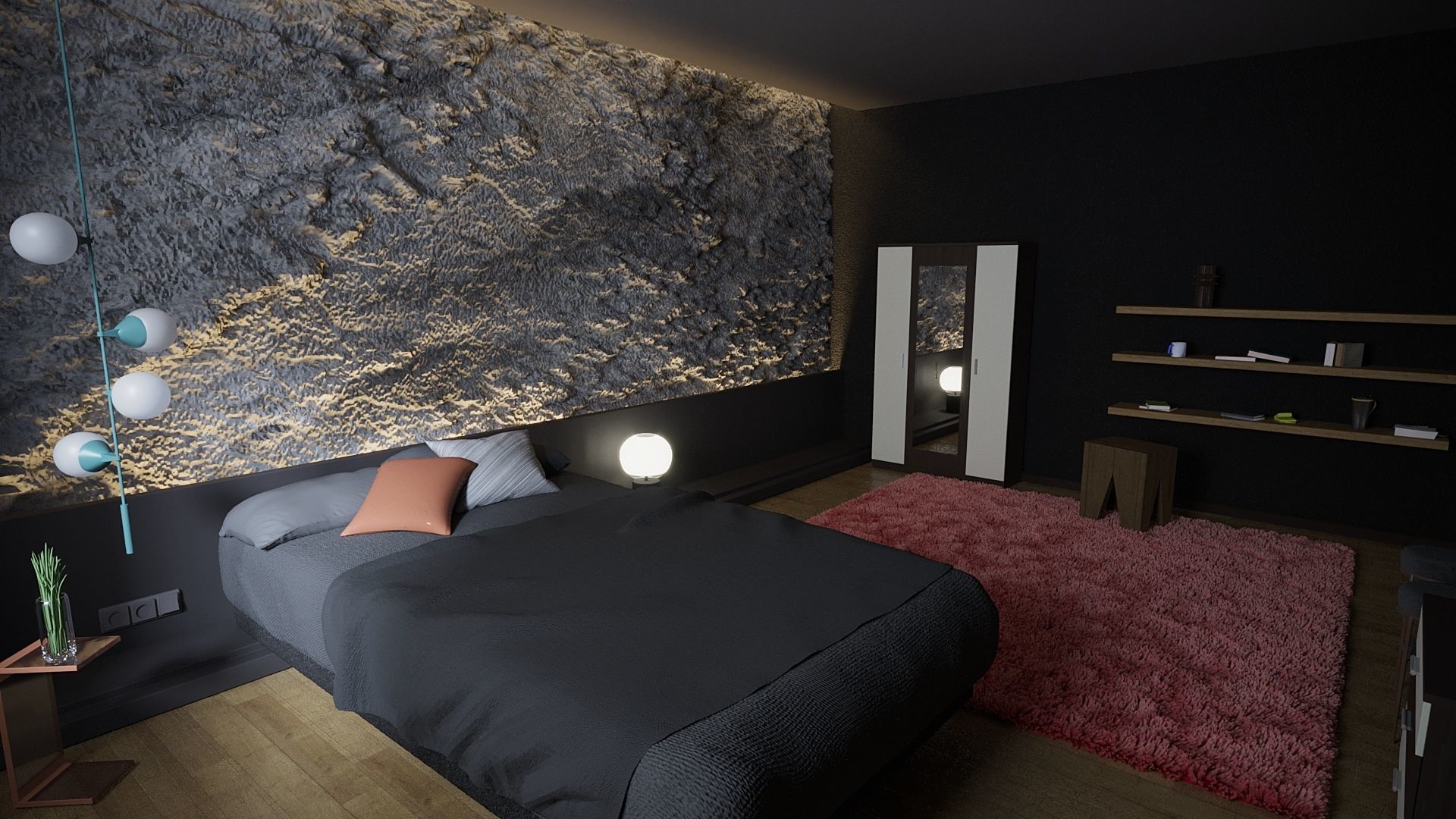Bedroom 1 3D model_0