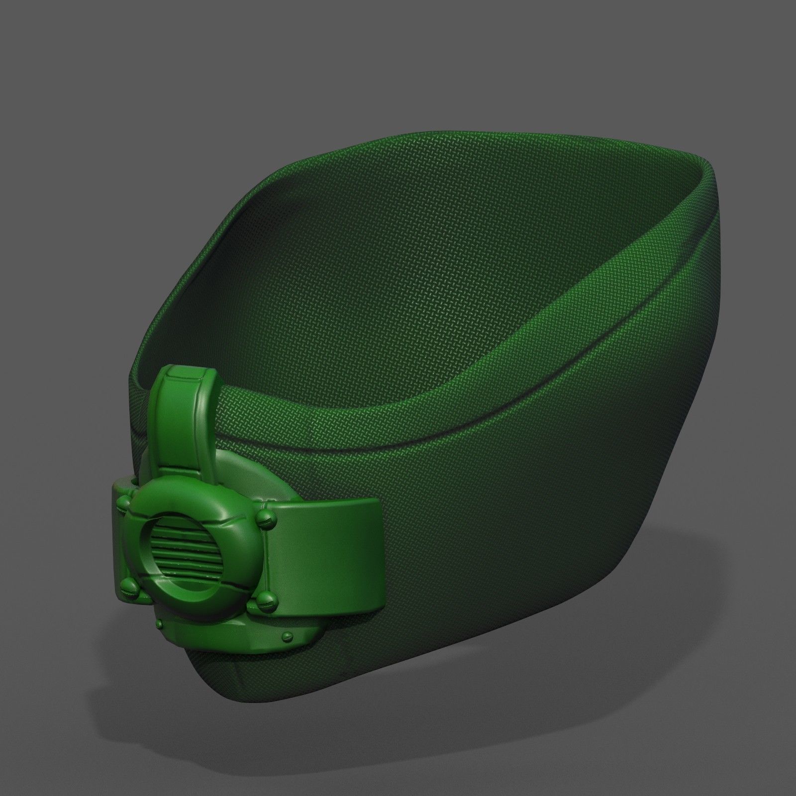 Gas mask respirator scifi futuristic 3d model Low-poly 3D model_1