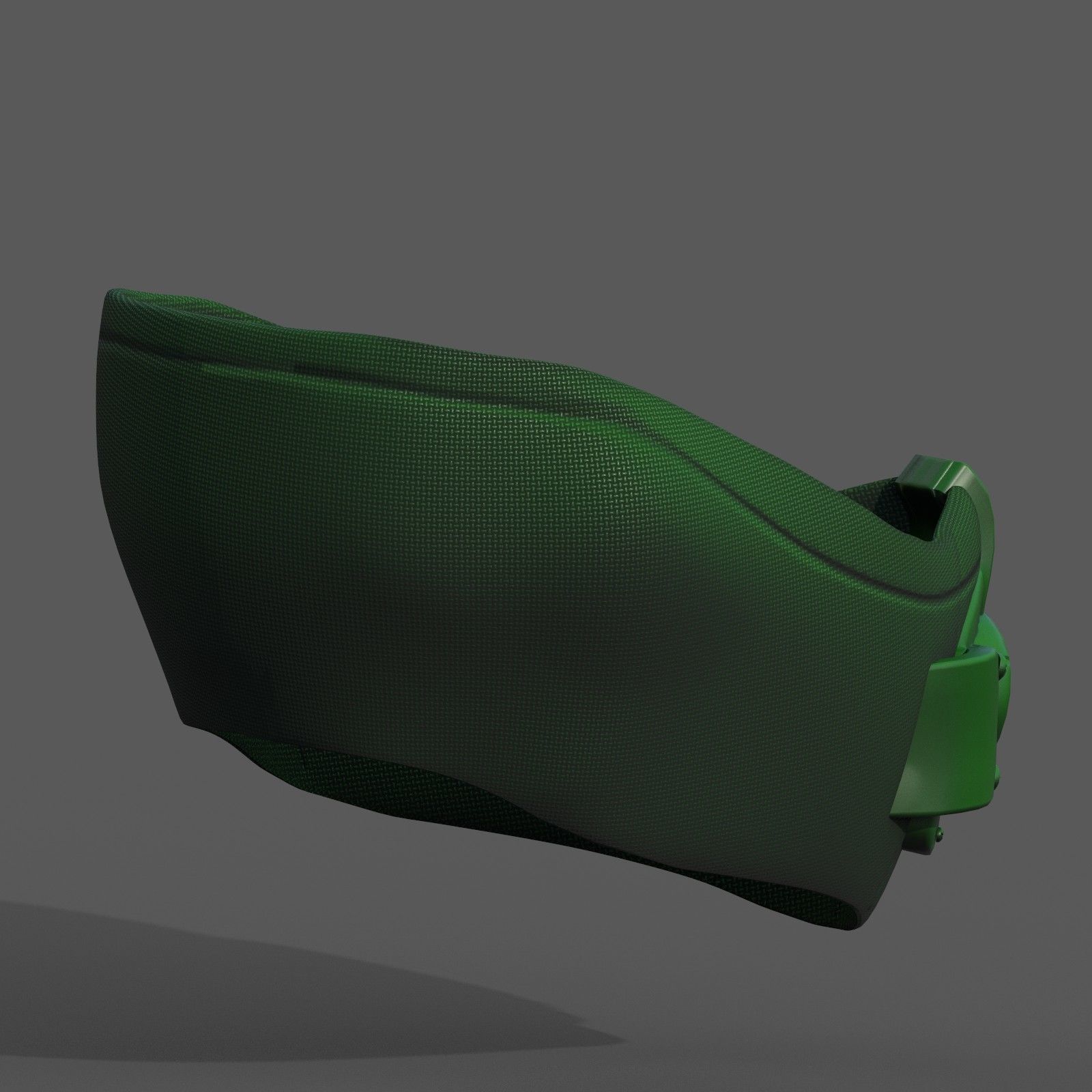 Gas mask respirator scifi futuristic 3d model Low-poly 3D model_5