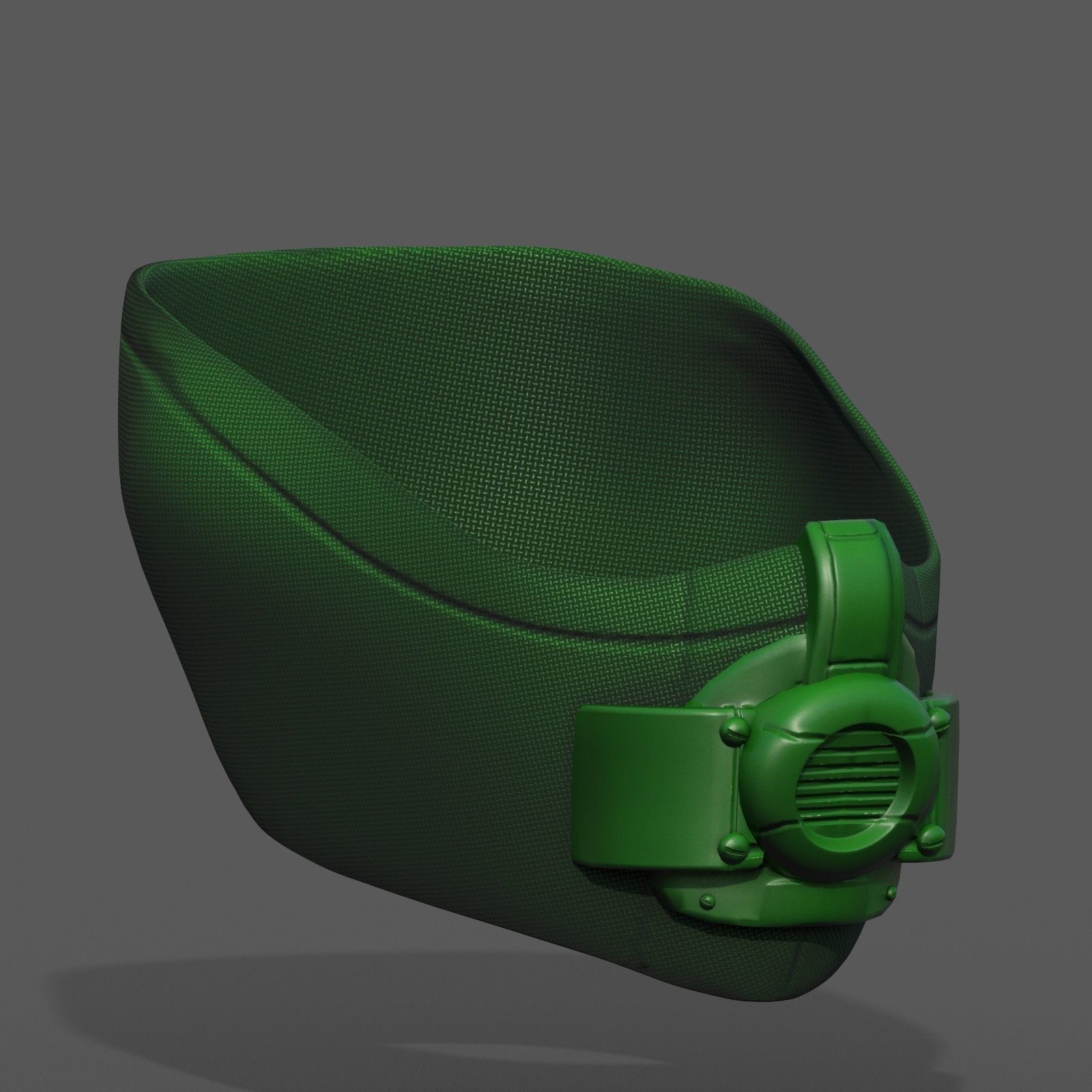 Gas mask respirator scifi futuristic 3d model Low-poly 3D model_10