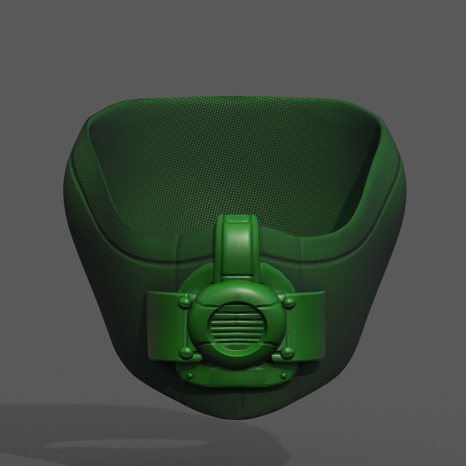 Gas mask respirator scifi futuristic 3d model Low-poly 3D model_3