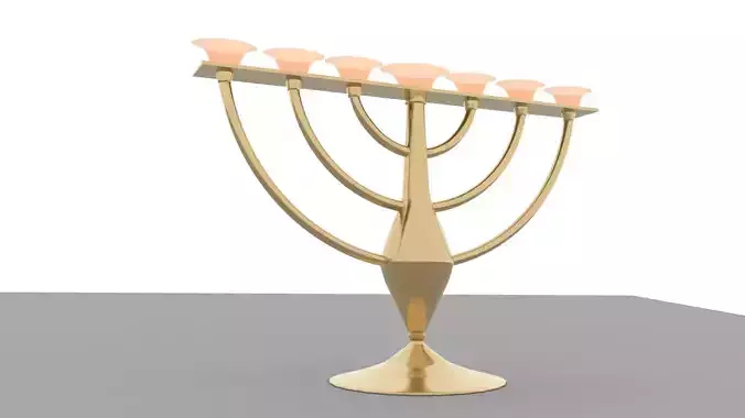 Menora gold menorah