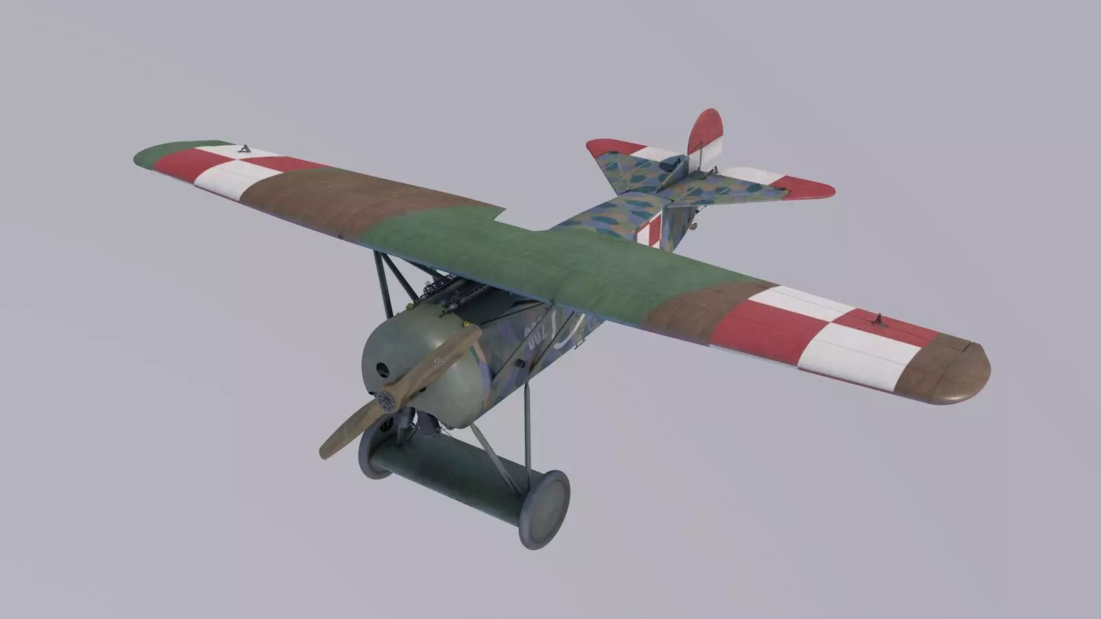 Fokker D8 Polish 3D model_0