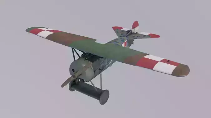Fokker D8 Polish 3D model