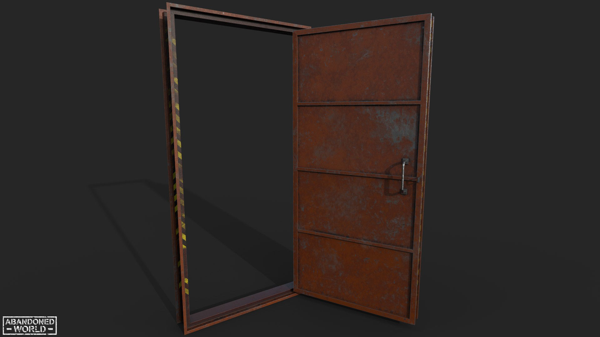 Hermetic Door IV Low-poly 3D model_4