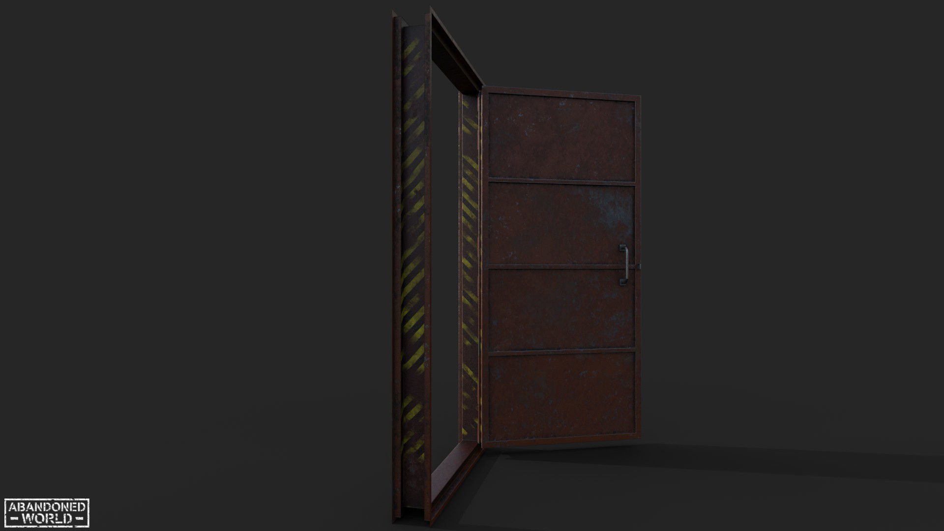 Hermetic Door IV Low-poly 3D model_6