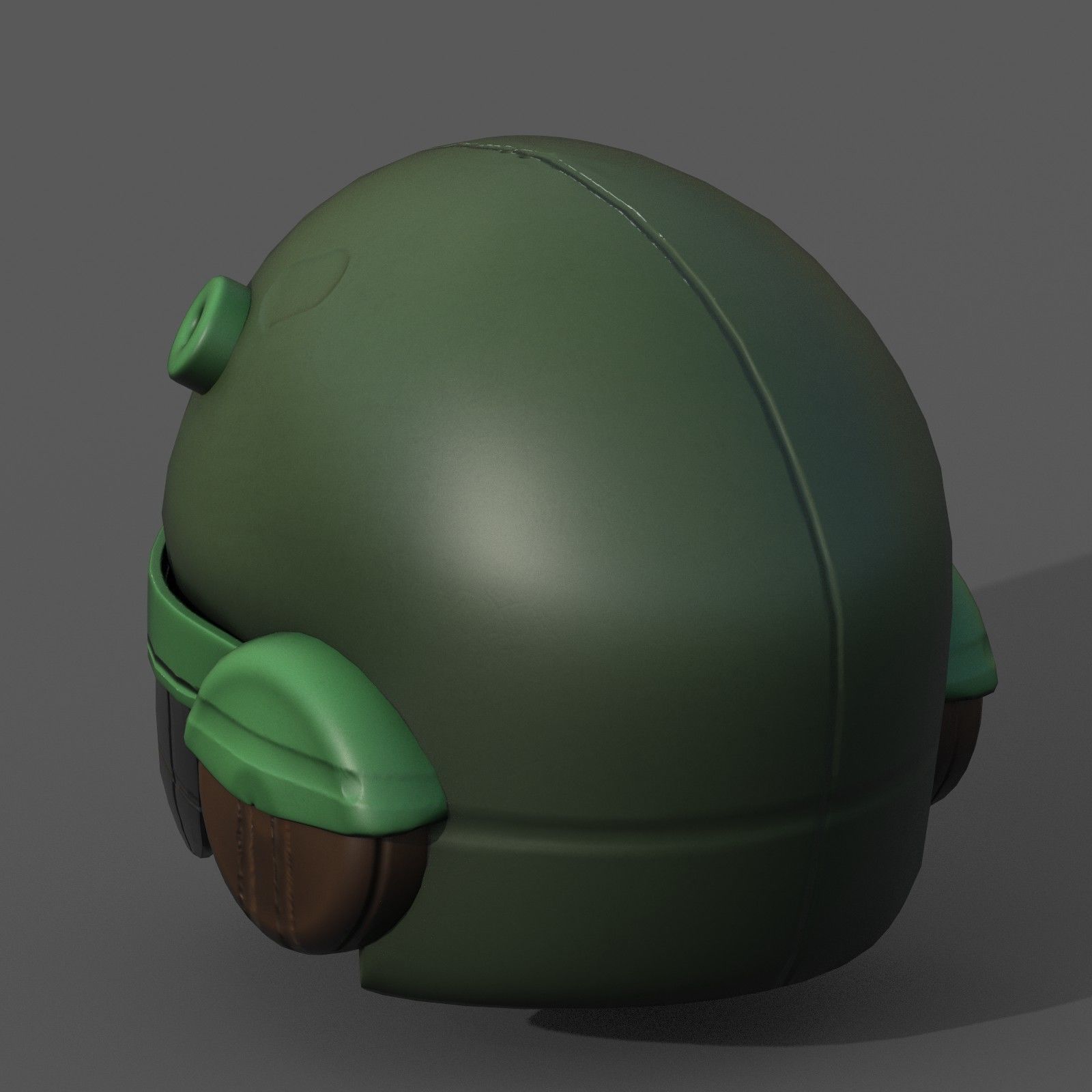 Helmet scifi fantasy futuristic military combat  Low-poly 3D model_11