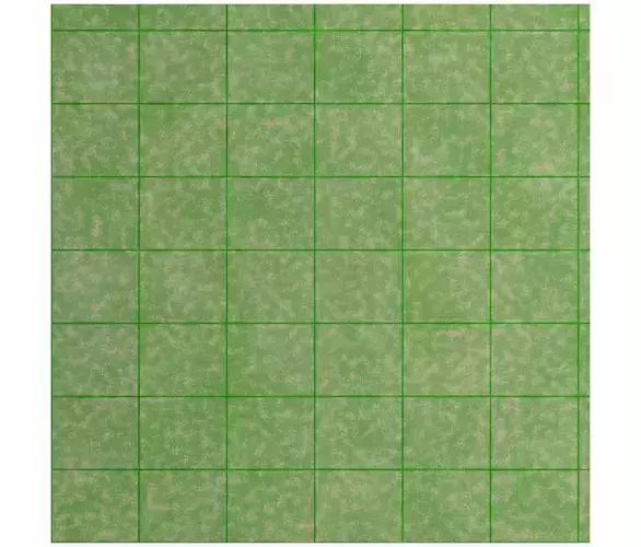 green floor tile 