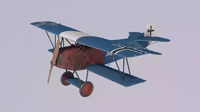 Fokker DVII Berthold 3D model