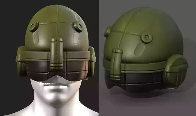 Helmet scifi military futuristic technology 