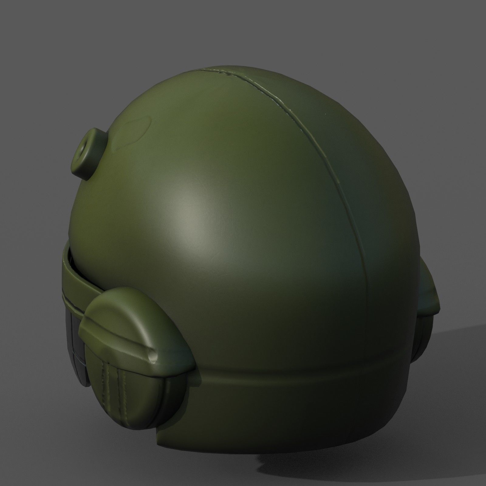 Helmet scifi military futuristic technology Low-poly 3D model_8