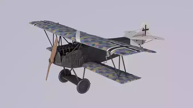 Fokker DVII Degelow 3D model