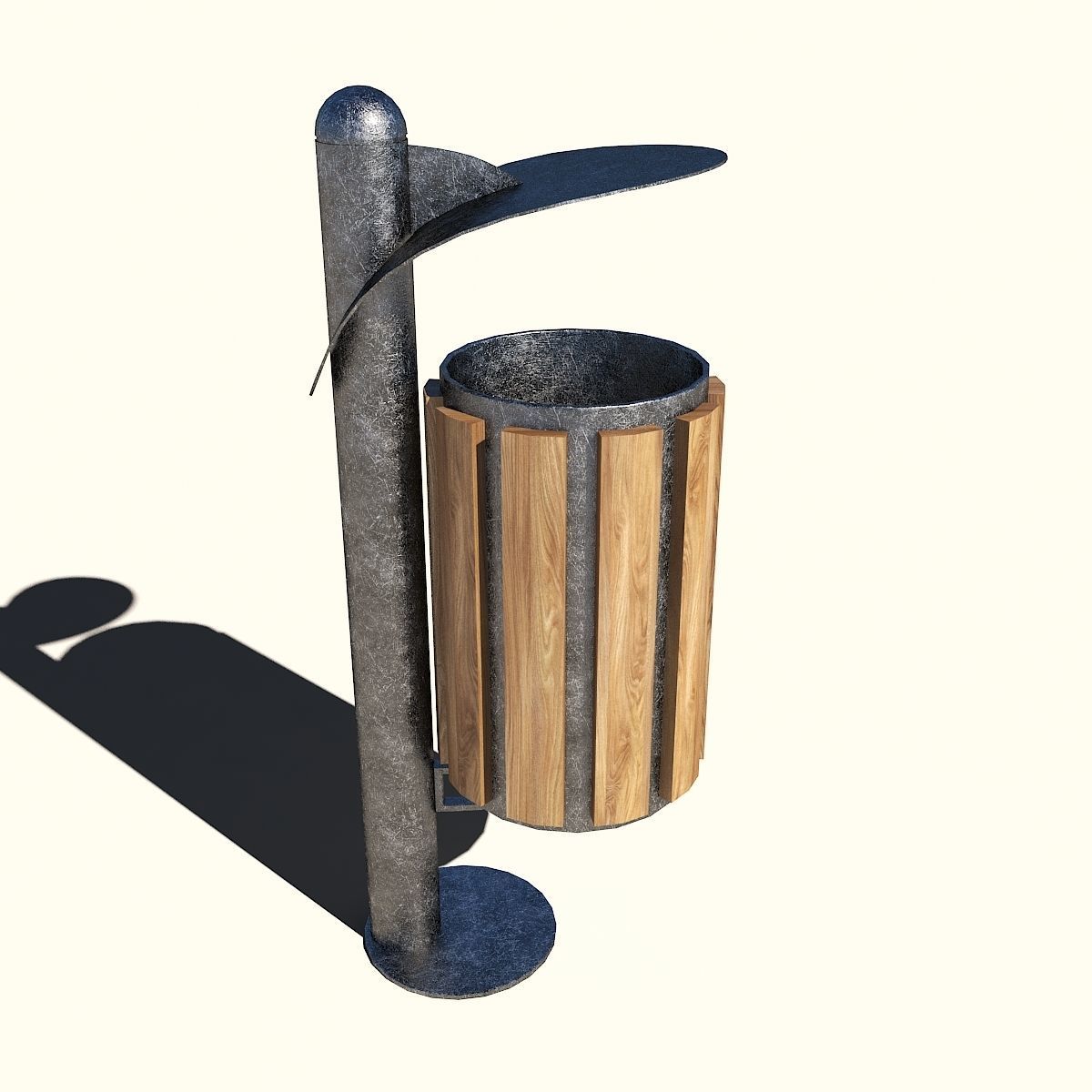 Trash can 3D model_1
