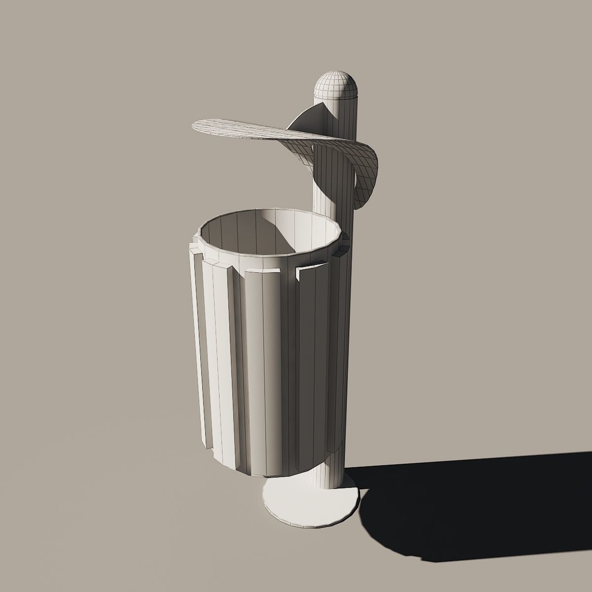 Trash can 3D model_7