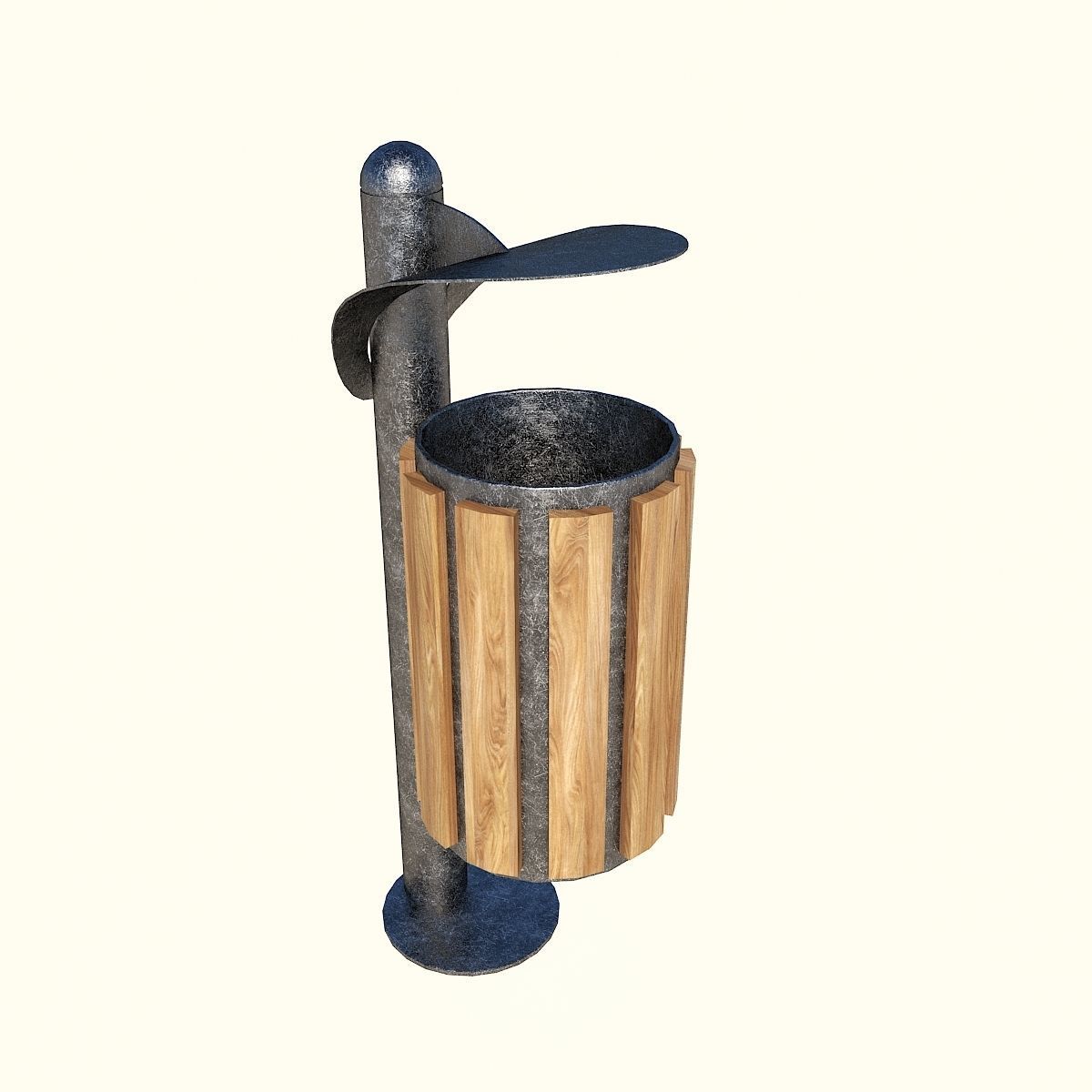 Trash can 3D model_0