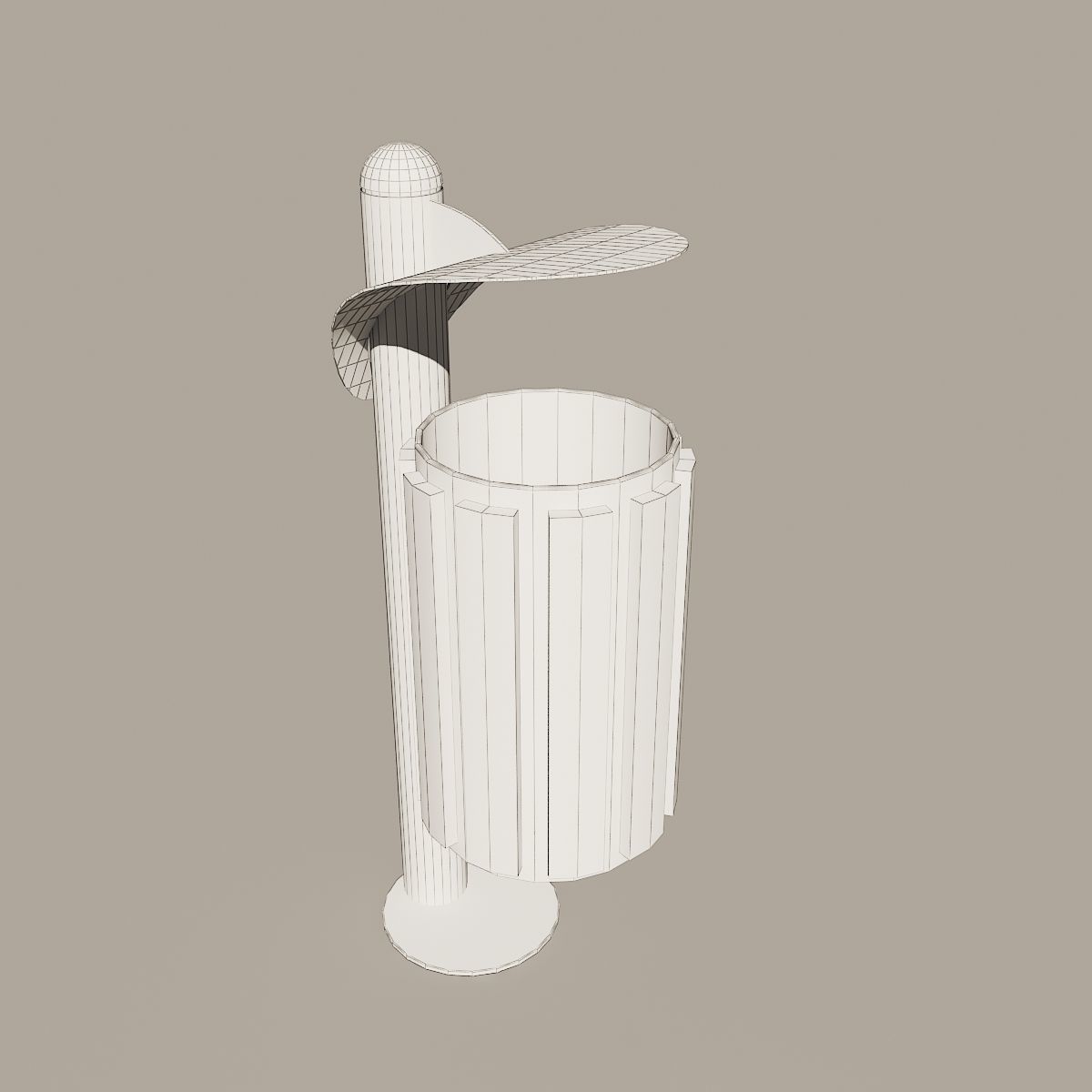 Trash can 3D model_5