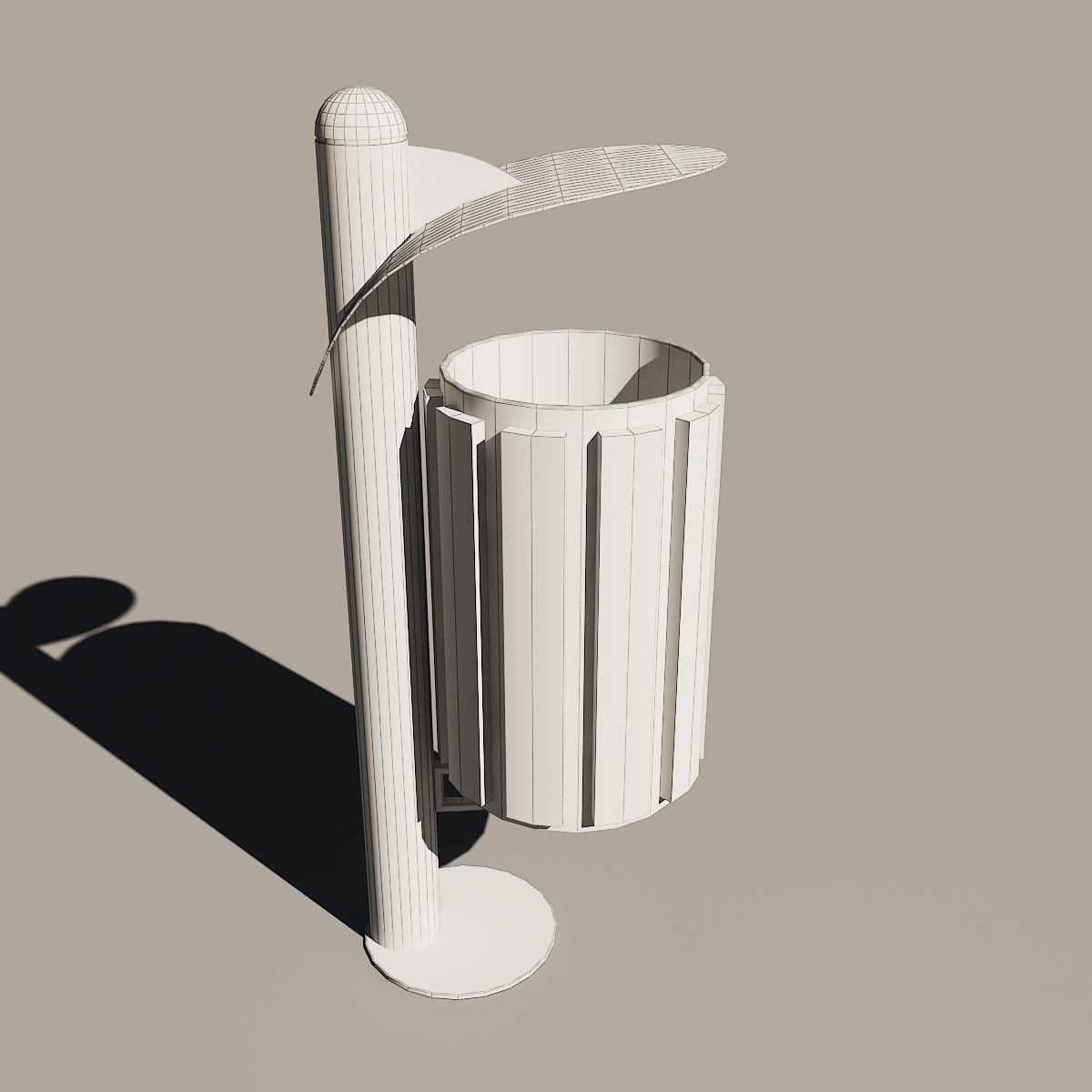 Trash can 3D model_6