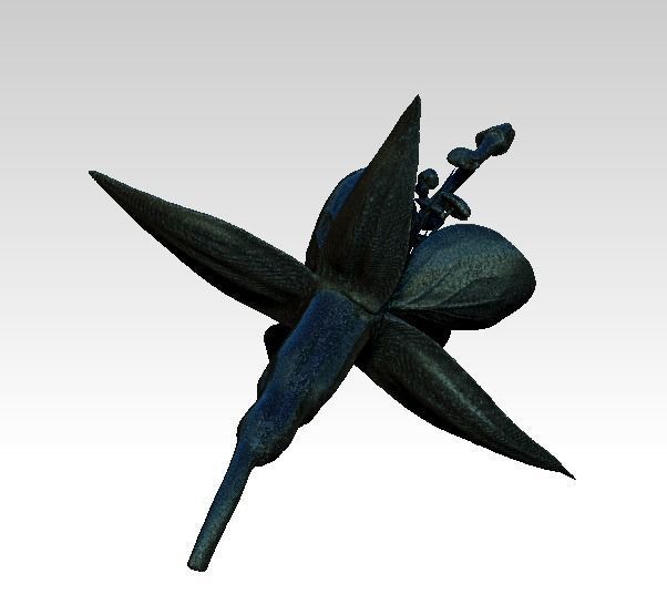 Fuchsia flower 3D print model_3