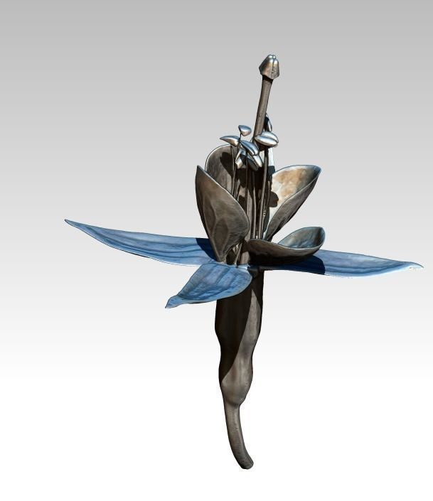 Fuchsia flower 3D print model_1