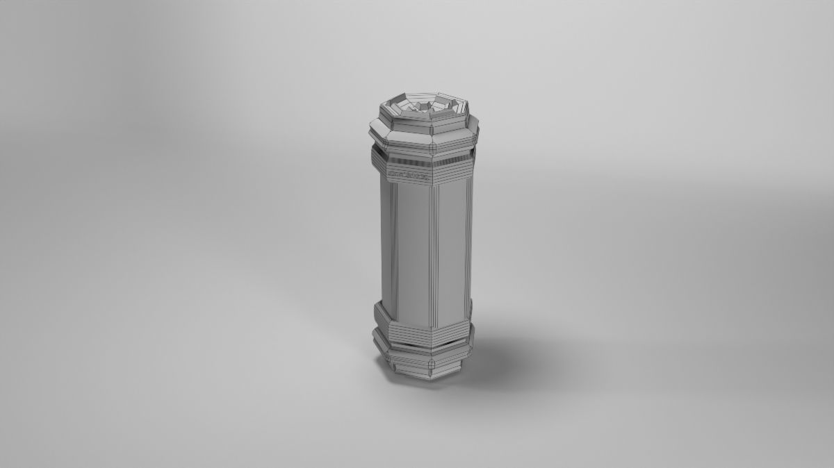 Power module with antimatter Low-poly 3D model_5