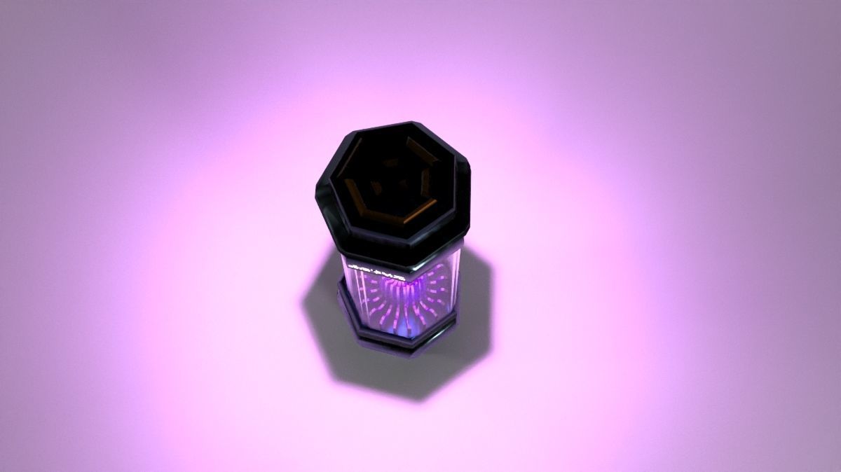 Power module with antimatter Low-poly 3D model_2