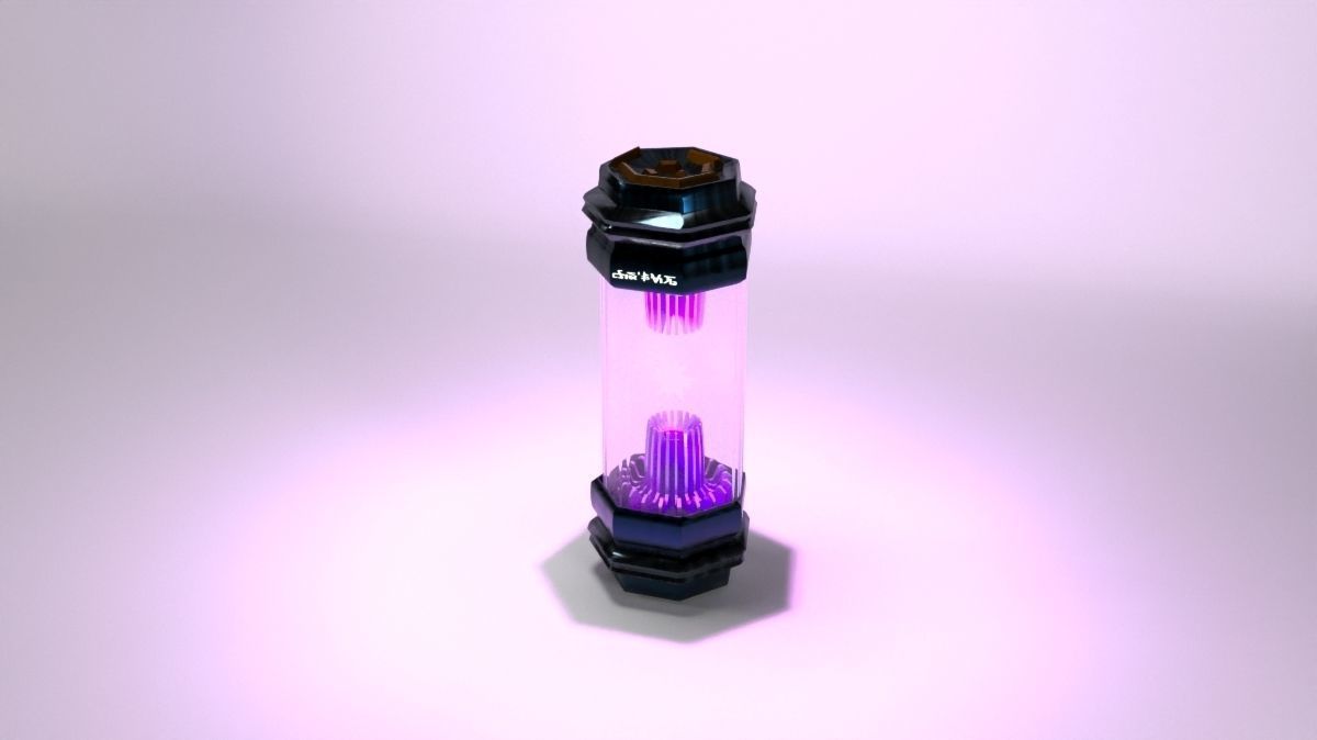 Power module with antimatter Low-poly 3D model_4