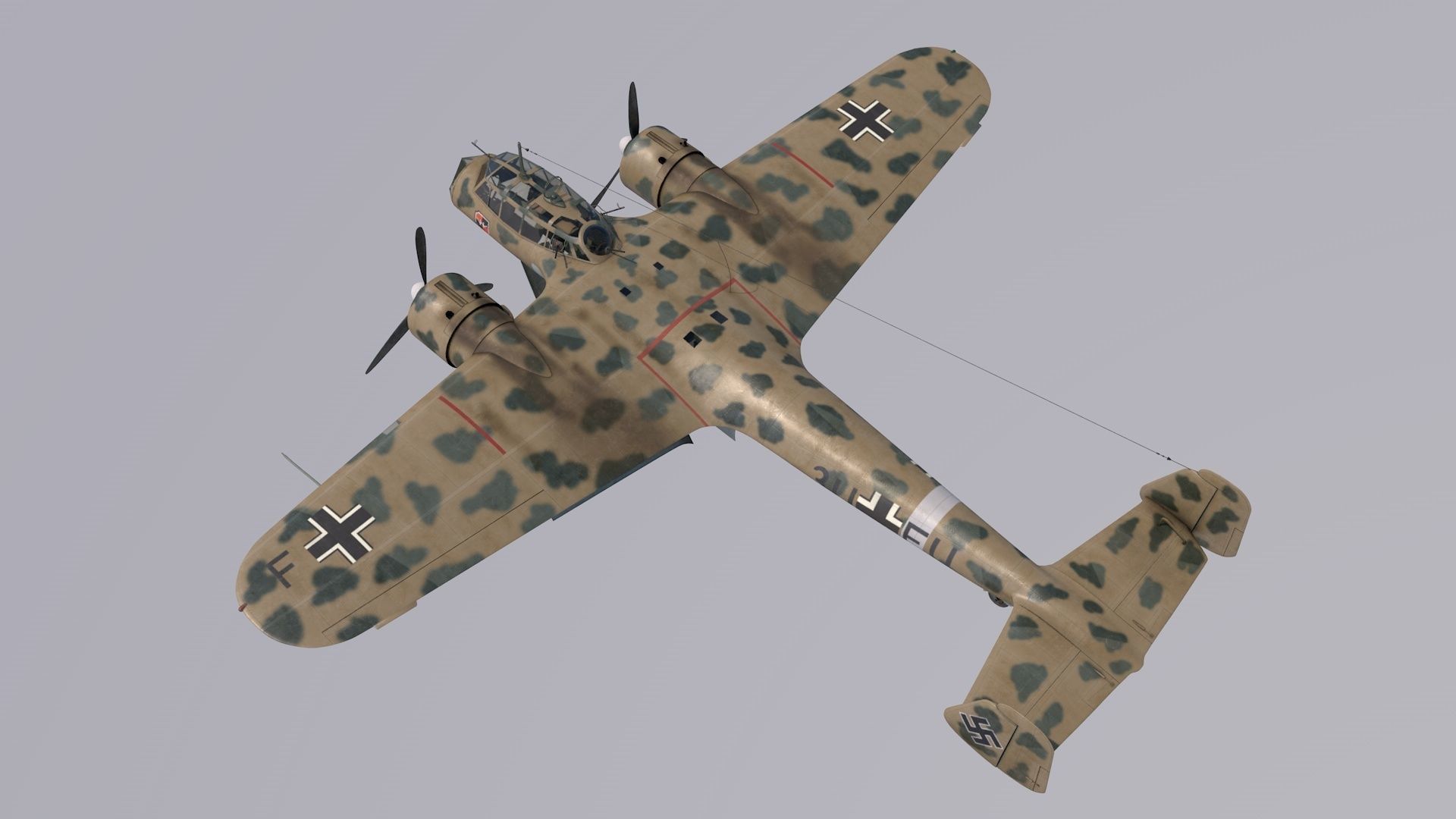 Dornier Do-17Z Trop 3D model_1