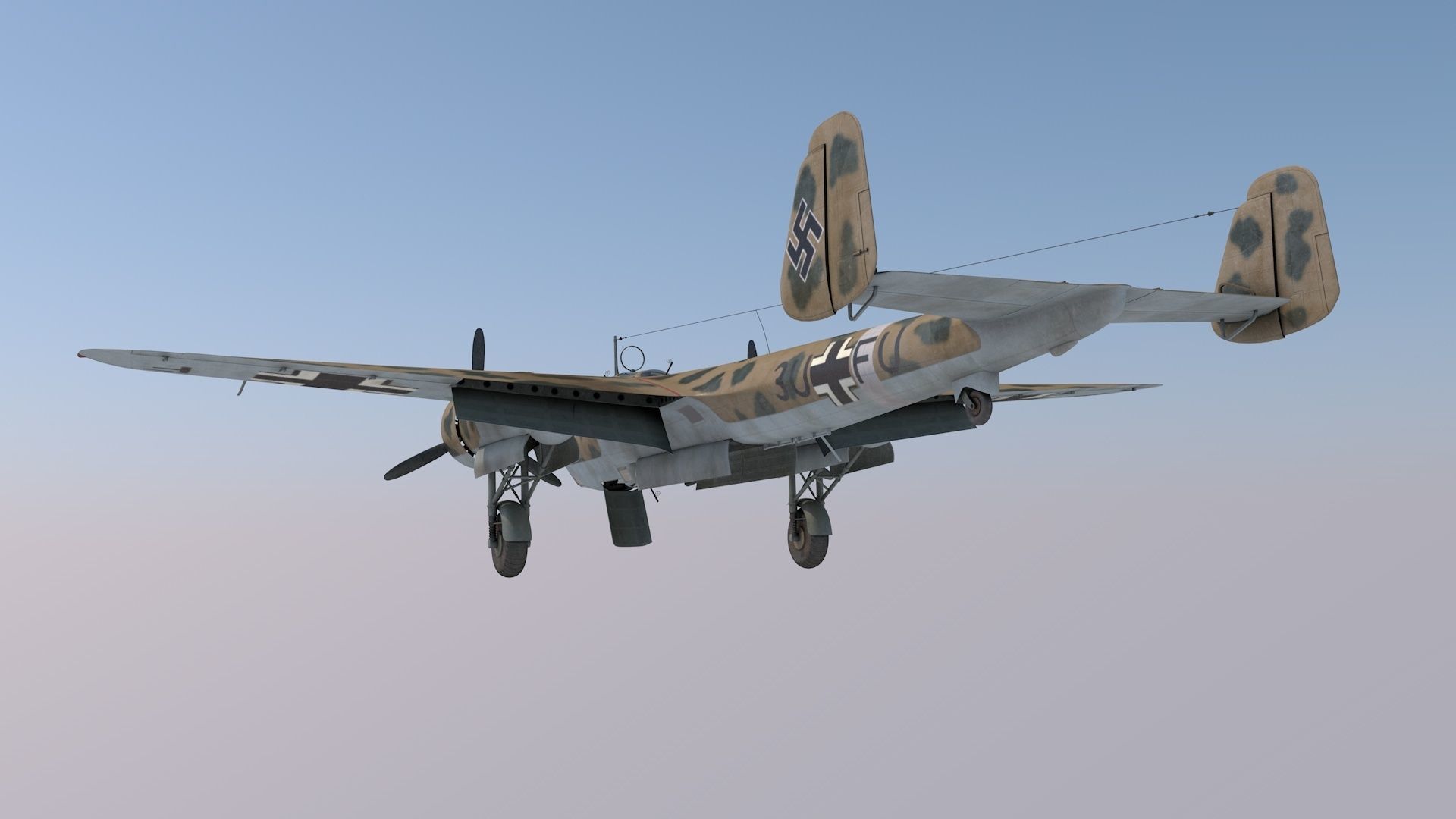 Dornier Do-17Z Trop 3D model_4