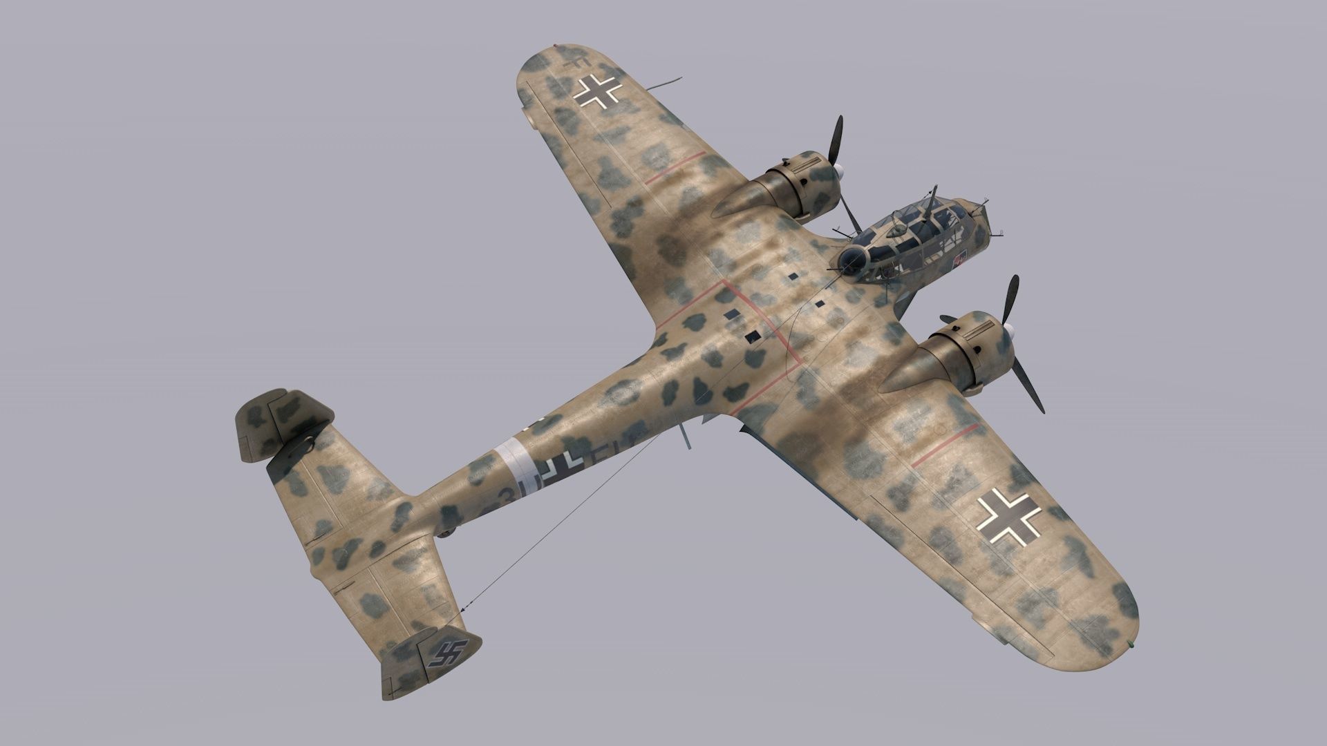Dornier Do-17Z Trop 3D model_2