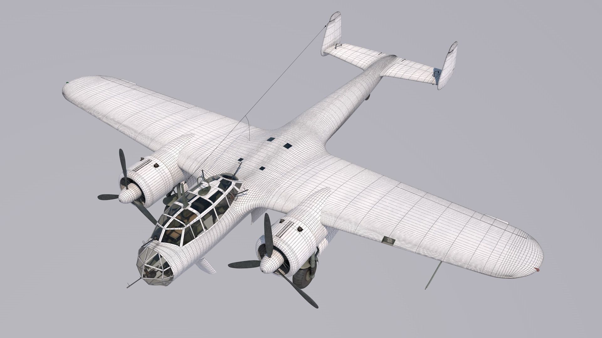 Dornier Do-17Z Trop 3D model_5
