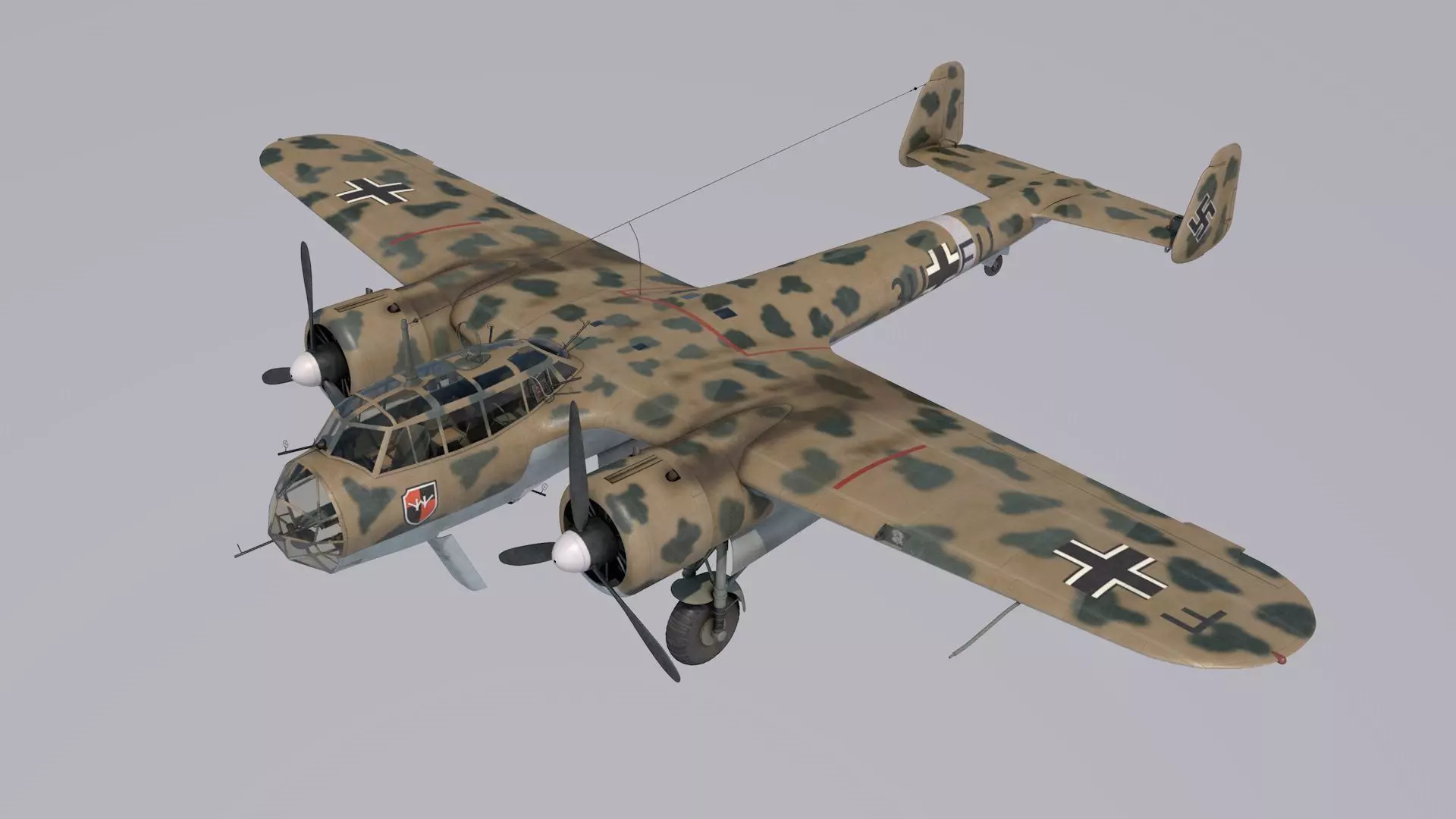 Dornier Do-17Z Trop 3D model_0