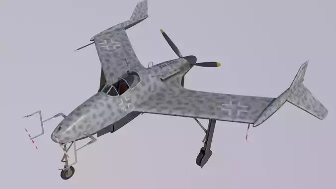 Blohm und Voss P208 Night Fighter 3D model