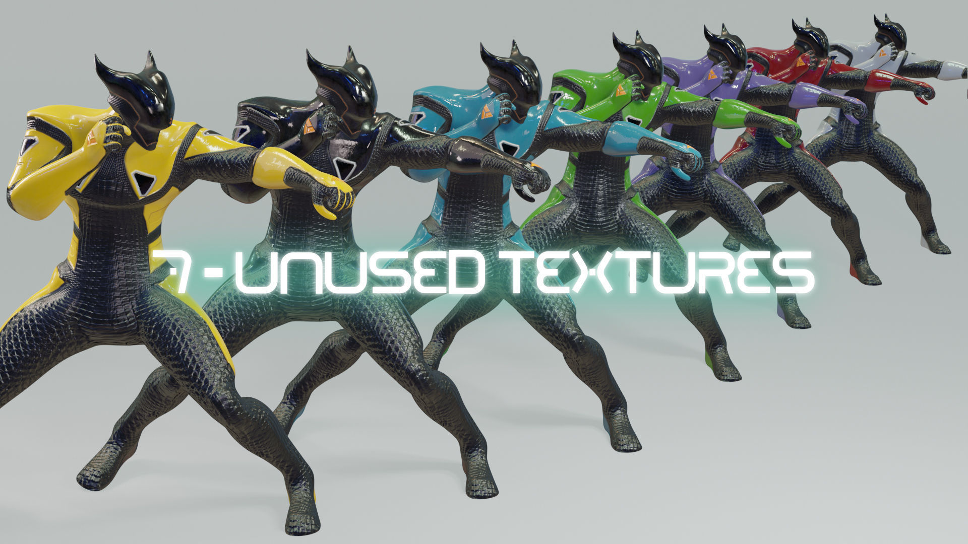 Low Poly - Cyborg Zodiac Theme - Capricorn Low-poly 3D model_10