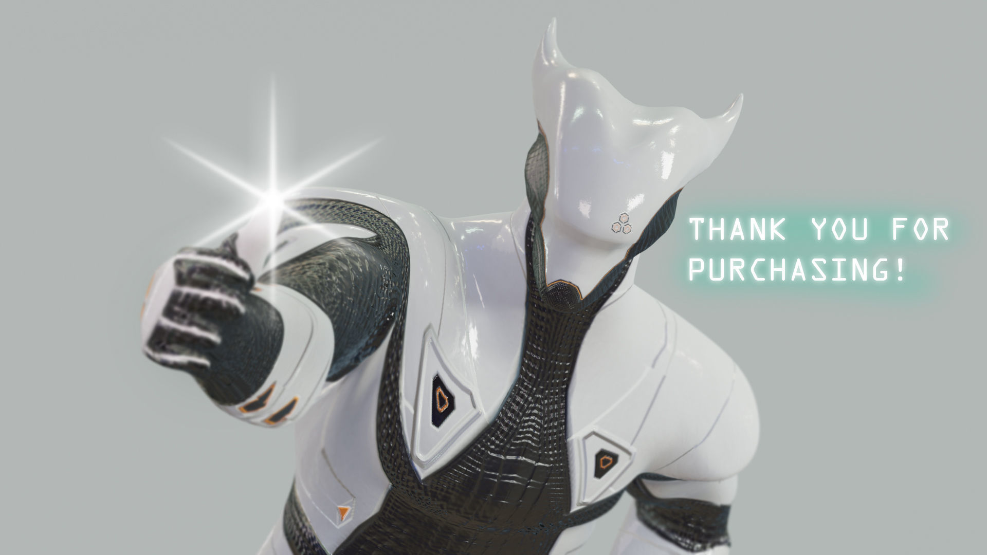 Low Poly - Cyborg Zodiac Theme - Capricorn Low-poly 3D model_18