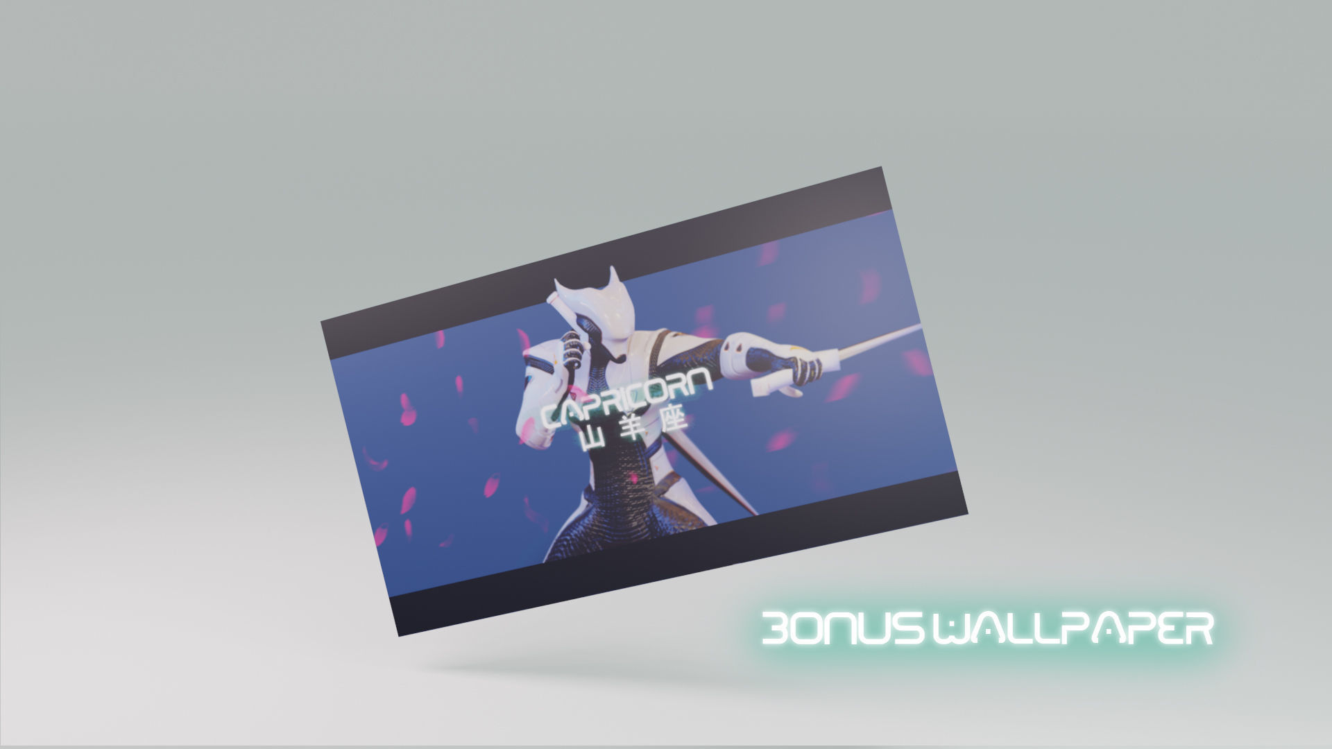 Low Poly - Cyborg Zodiac Theme - Capricorn Low-poly 3D model_9