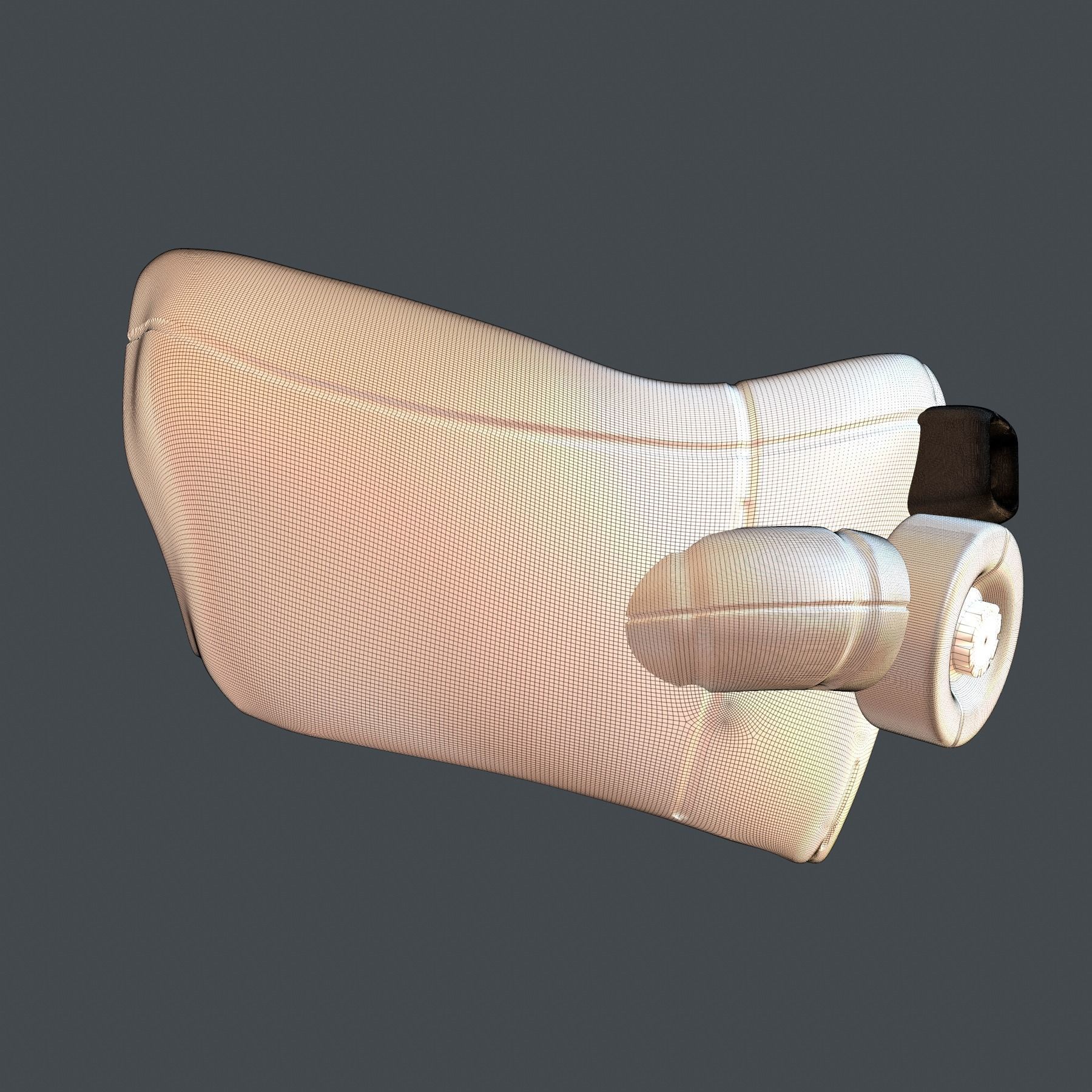 gas mask helmet scifi high poly sculpt 3d printable 3D model_7