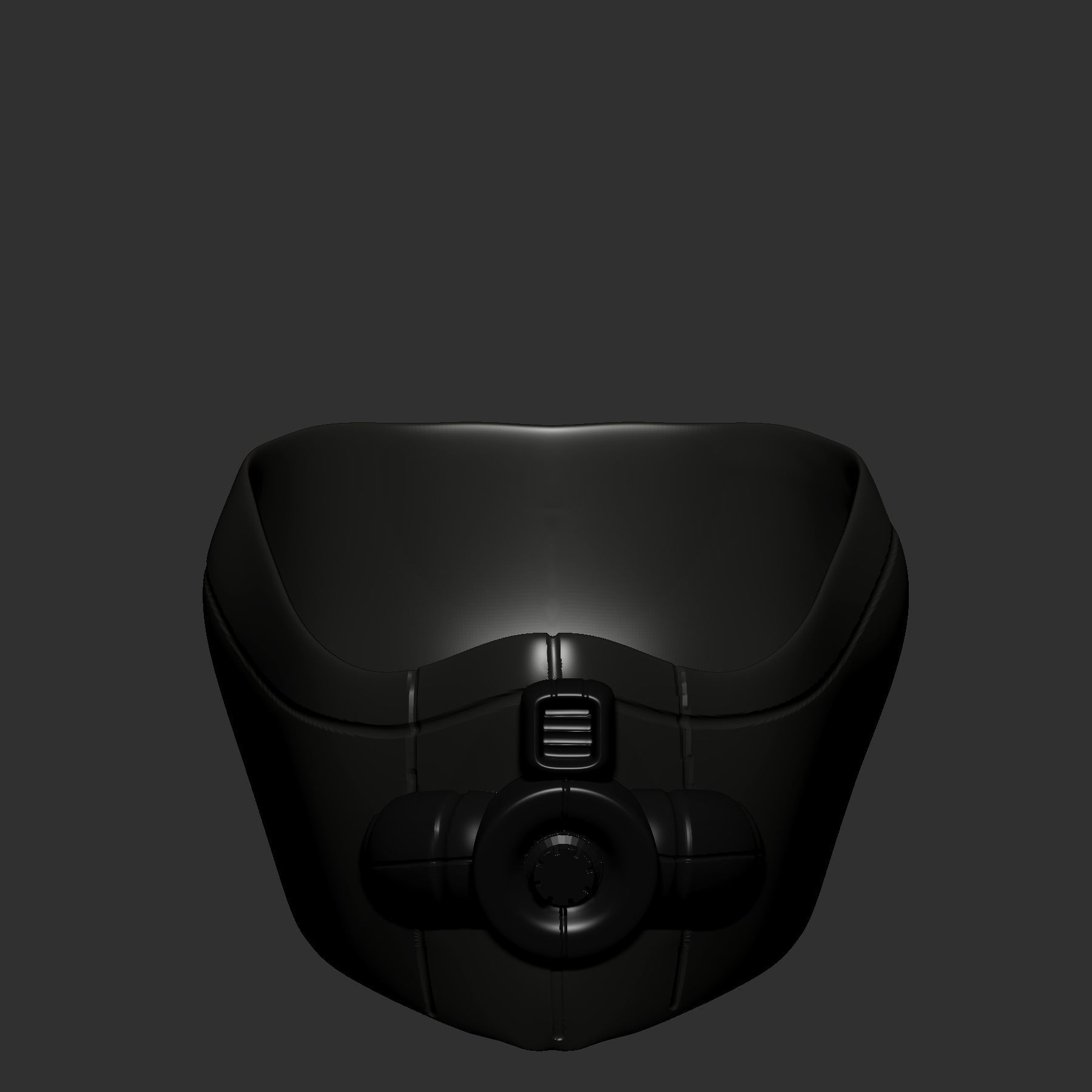 gas mask helmet scifi high poly sculpt 3d printable 3D model_2