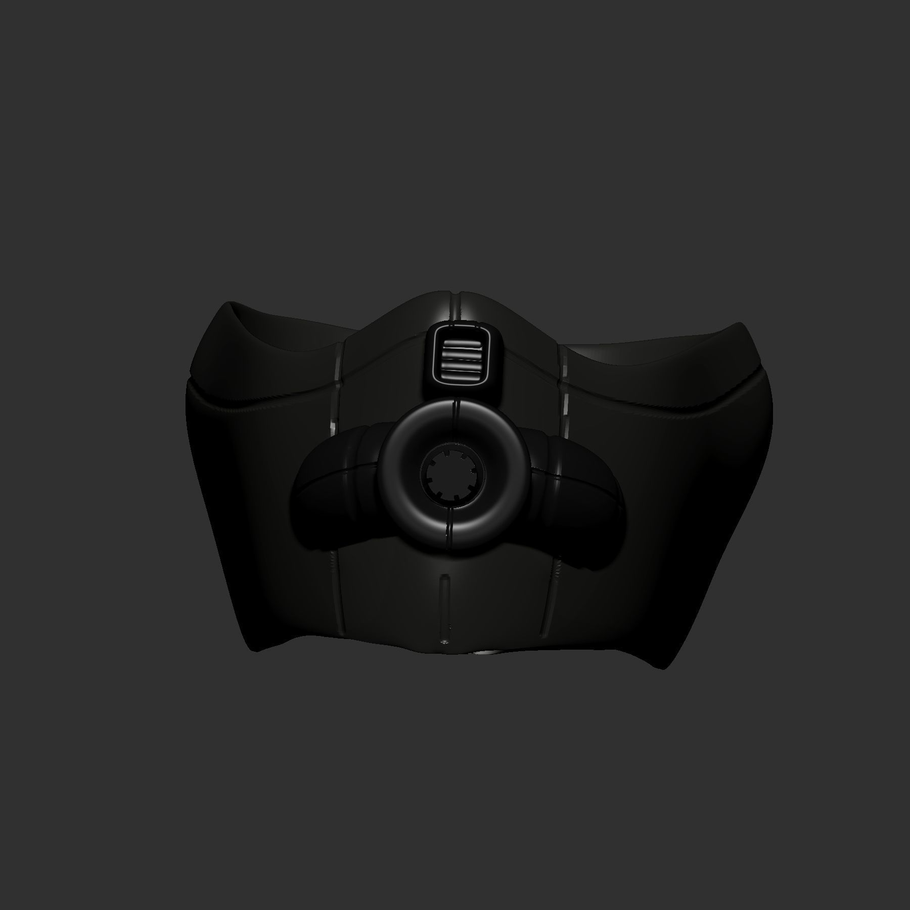 gas mask helmet scifi high poly sculpt 3d printable 3D model_5