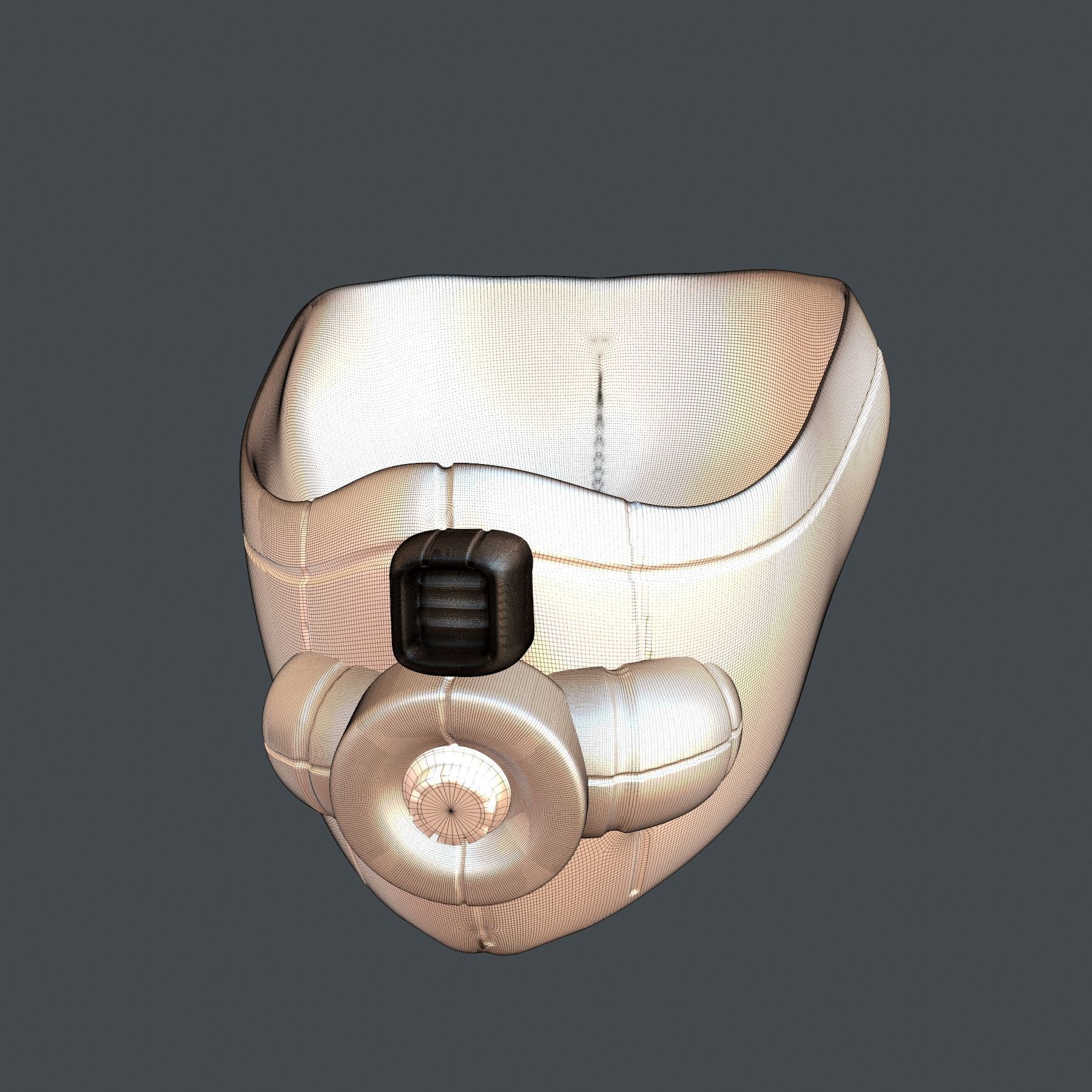 gas mask helmet scifi high poly sculpt 3d printable 3D model_6