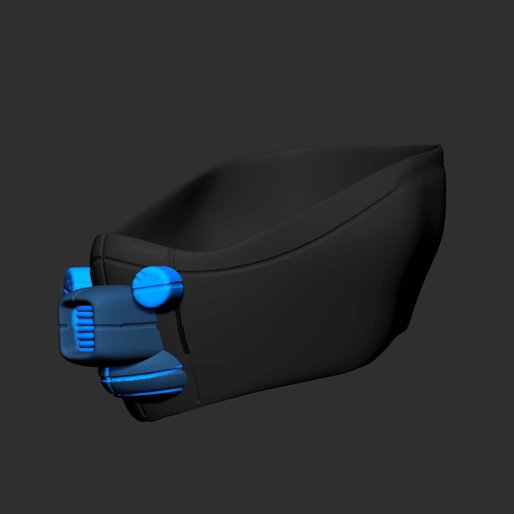 gas mask helmet scifi high poly sculpt 3d printable ver 7 3D model_3