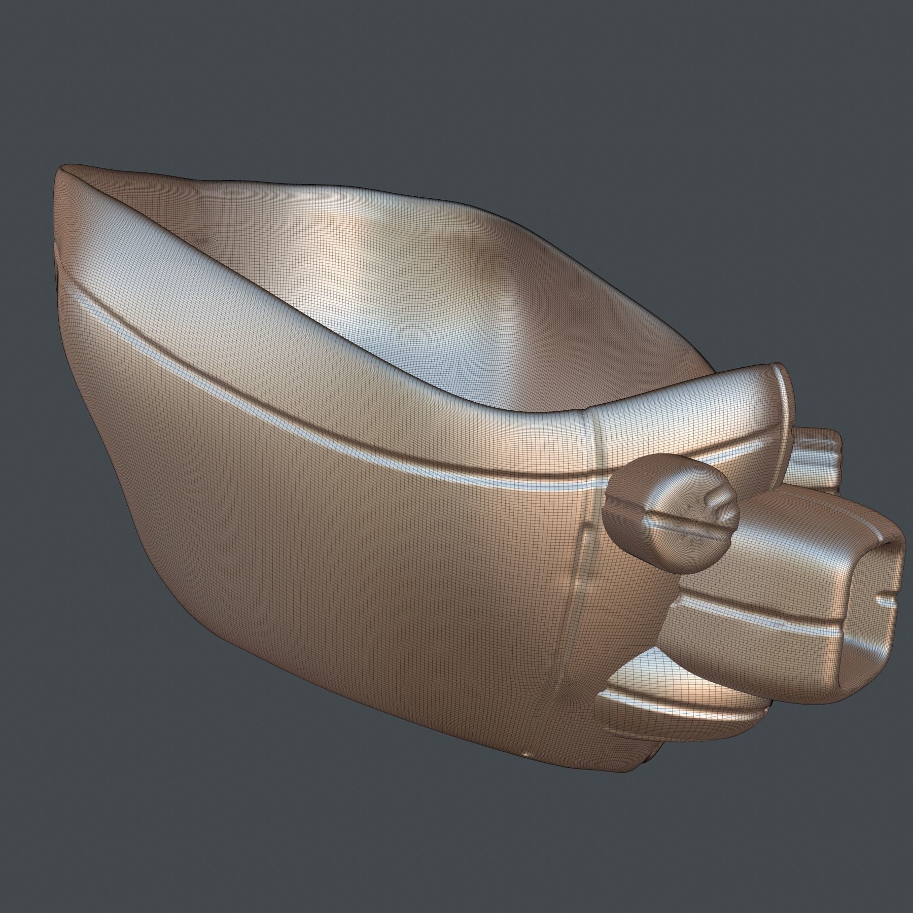 gas mask helmet scifi high poly sculpt 3d printable ver 7 3D model_8