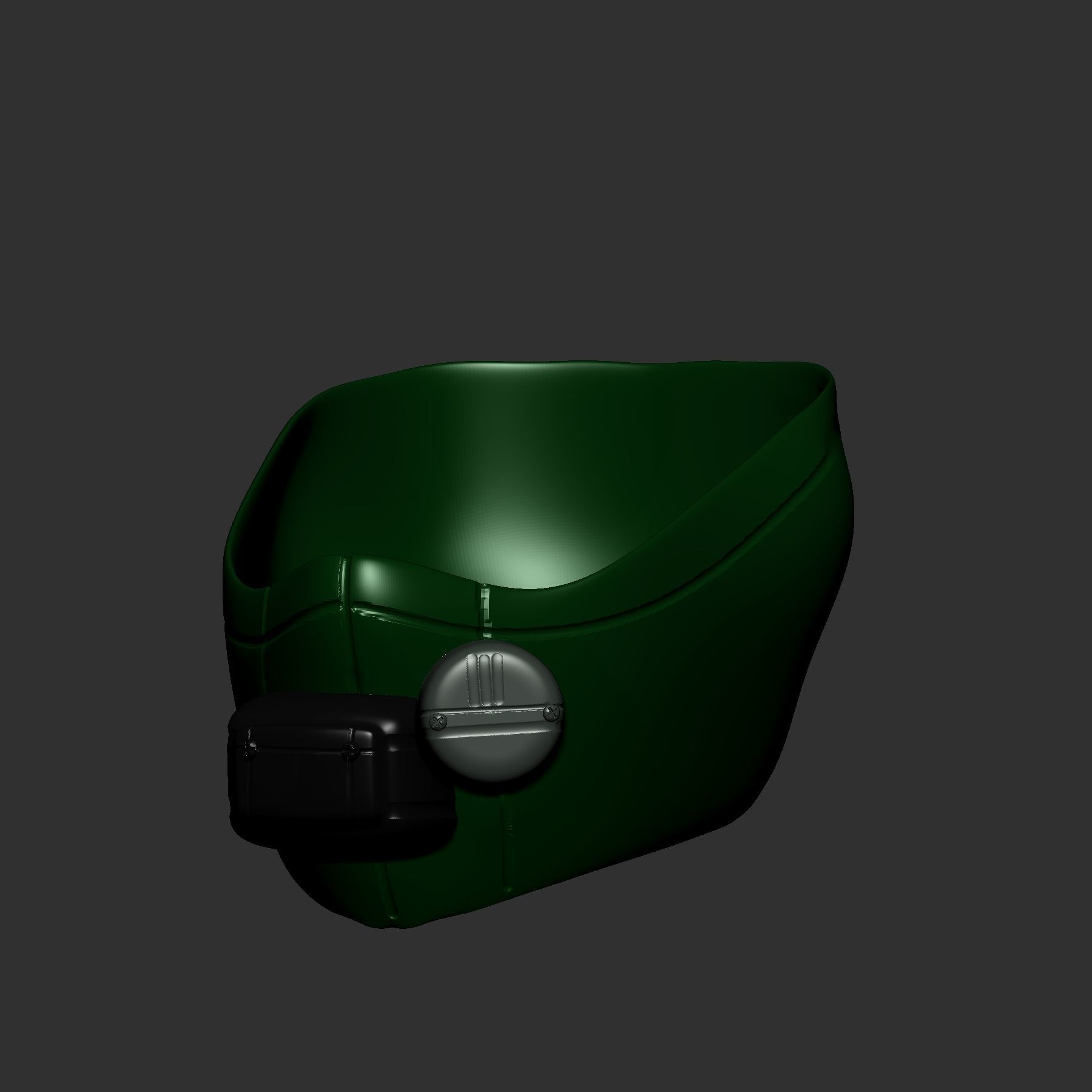 gas mask helmet scifi high poly sculpt 3d printable ver 3 3D model_2