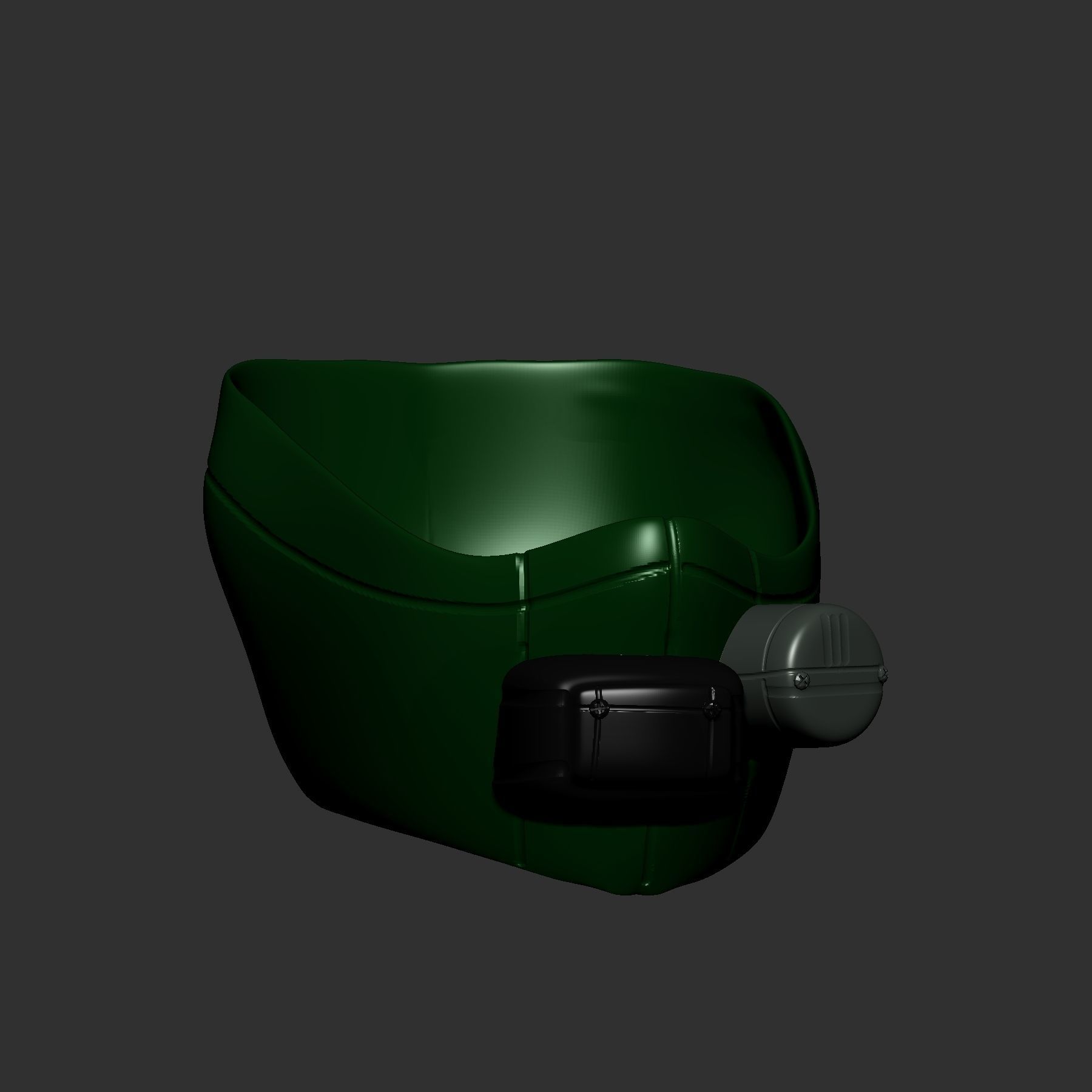 gas mask helmet scifi high poly sculpt 3d printable ver 3 3D model_3