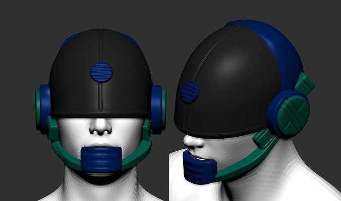 High quality scifi helmet high poly sculpt 3d printable ver 3 3D model