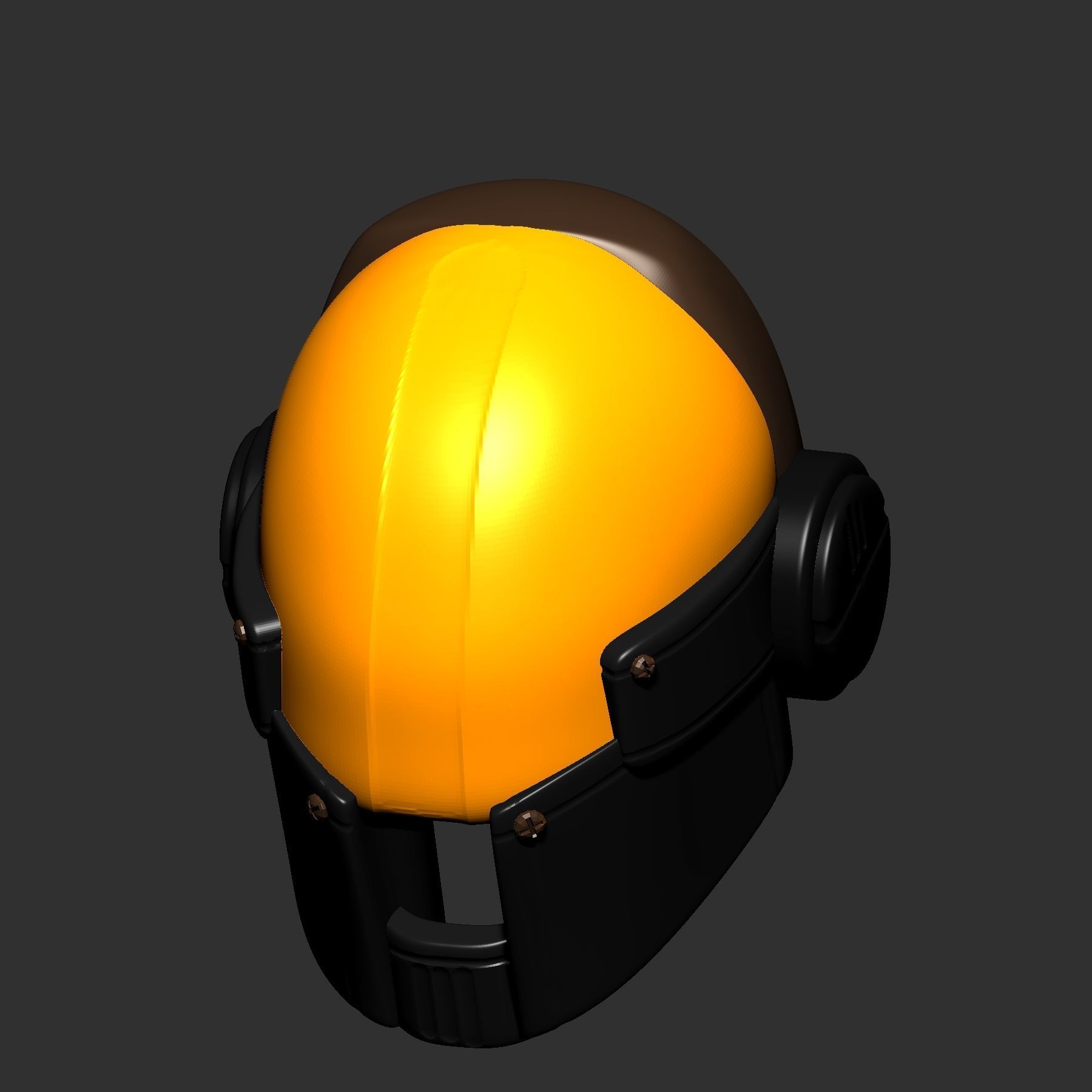 High quality scifi helmet high poly sculpt 3d printable ver 4 3D model_6
